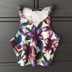 Brandy Melville Floral Crop Top